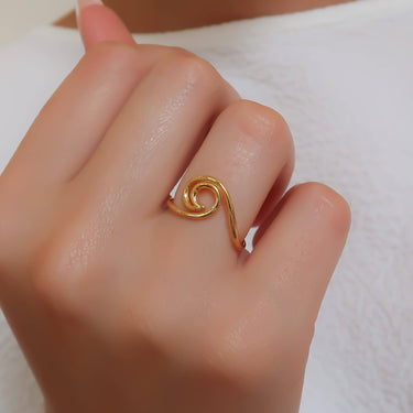 Gold Ocean Ring